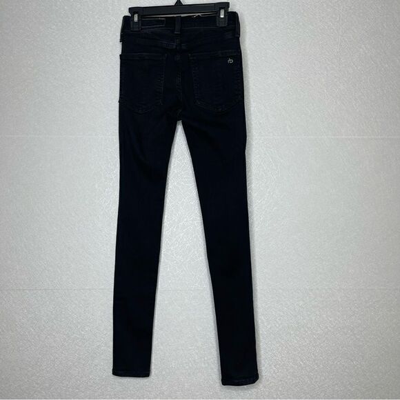 𝅺RAG & Bone High Rise Ankle Skinny Black 23 - Picture 3 of 8